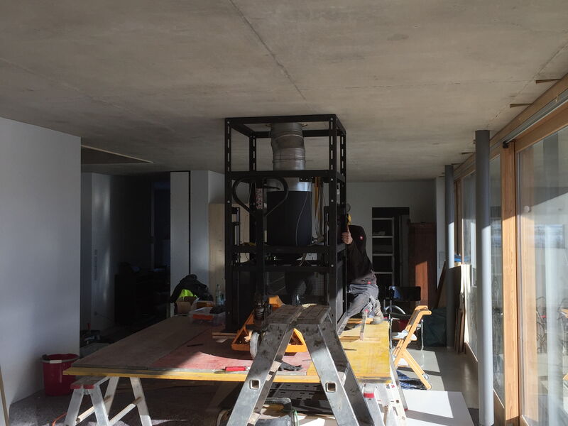 Aufbau der vierseitigen offenen Feuerstelle mit Brunner 4Free.